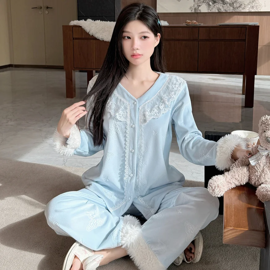 

Комплекты пижам с капюшоном для женщин: свободная домашняя одежда в корейском стиле, с бисером, легкие, с круглым вырезом, без рукавов, шорты, осенние, цвет серебряное облако