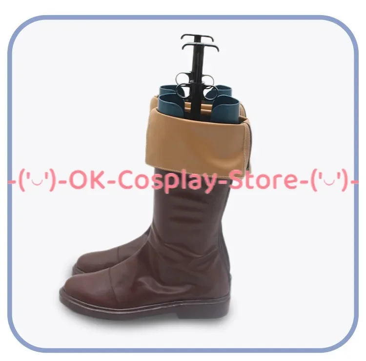 Chaussures de Cosplay Laios en Cuir PU, Bottes de Carnaval d'Halloween sur Mesure, Accessoires d'Anime Délicieux dans le Donjon