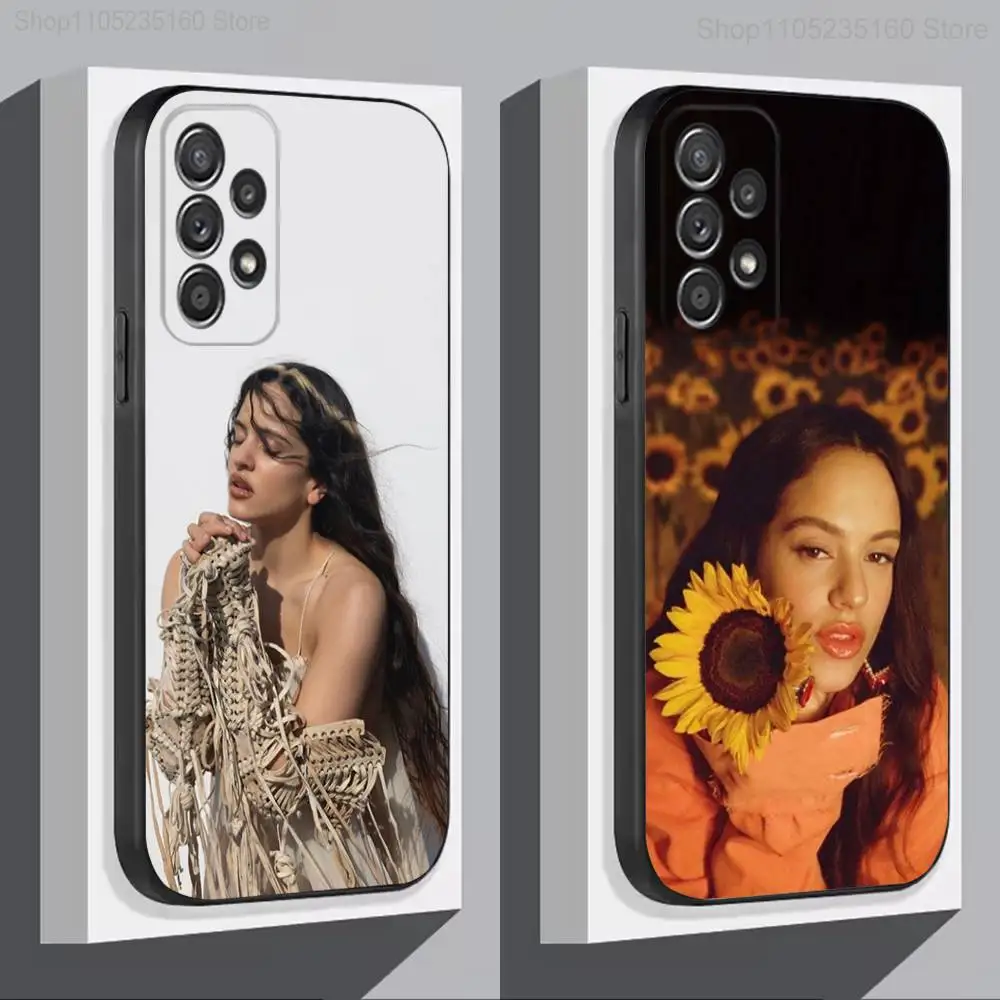

R-Rosalia L-lux Singer For Samsung S 25,24,23,22,30,21,10,9,Ultra,Plus,Lite,FE,4,5G Black Soft Case Phone Case