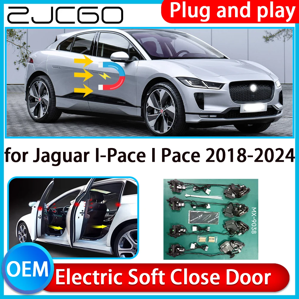 

ZJCGO for Jaguar I-Pace I Pace 2018-2024 Auto Pull Car Soft Close Kit Door Power Latch Electric Door Catch Soft Closing Assist