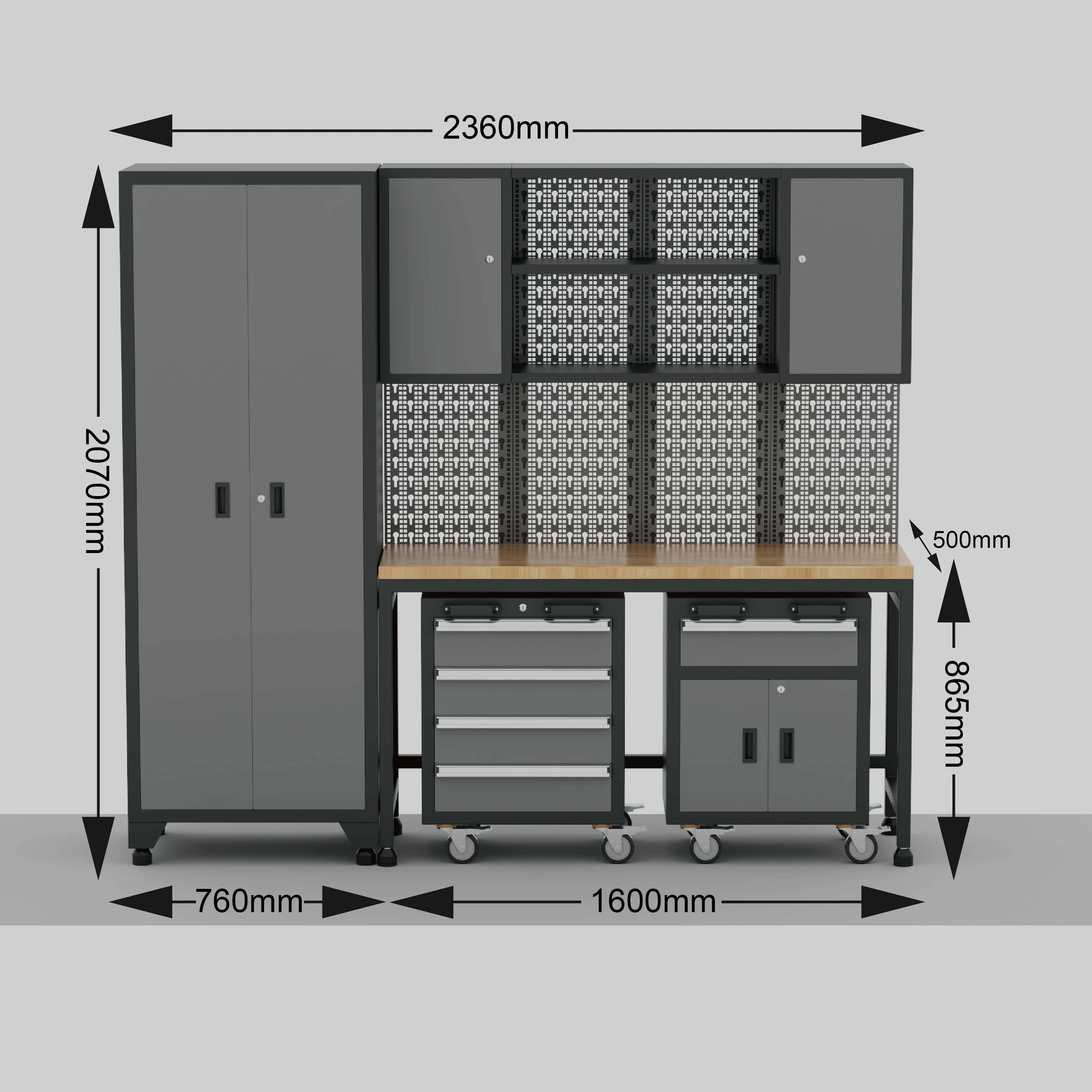 Workshop Tool Storage Metal Garage Trolley Heavy Duty Lockable Tools Storage Garage Cabinets