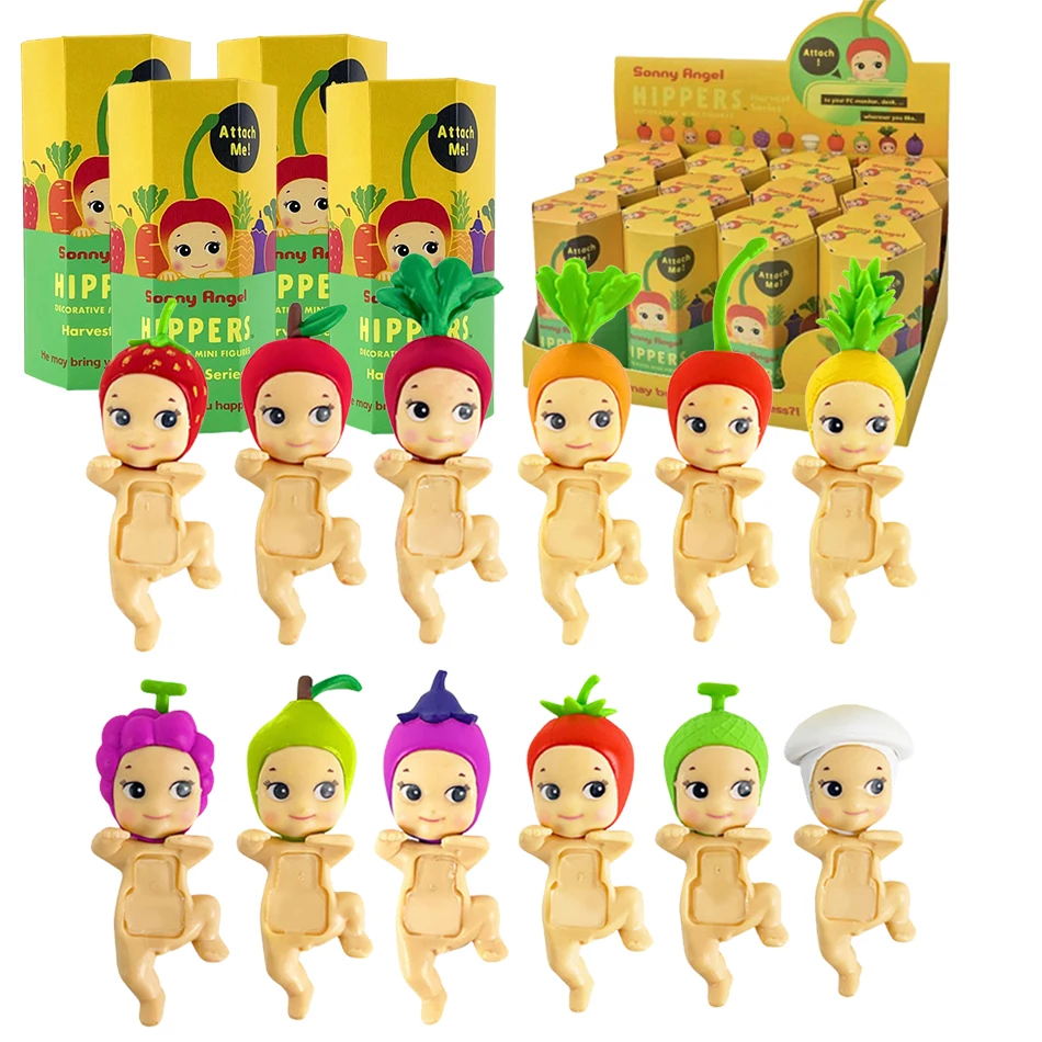 

Sonny Angel Blind Box 20th Anniversary Hippers Looking Back Fruit And Vegetable Character Decorations Wholesale Blind Box Gifts