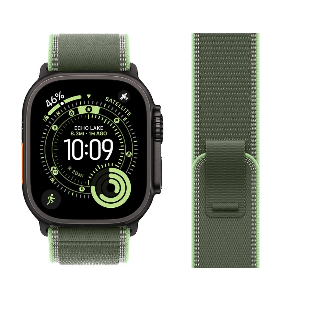 حزام حلقة تريل لساعة أبل الترا 3 باند 49 ملم سوار نايلون iwatch سلسلة 11 10 SE3 7 8 9 42/46/40/44/45 ملم Ultra2 Band #2