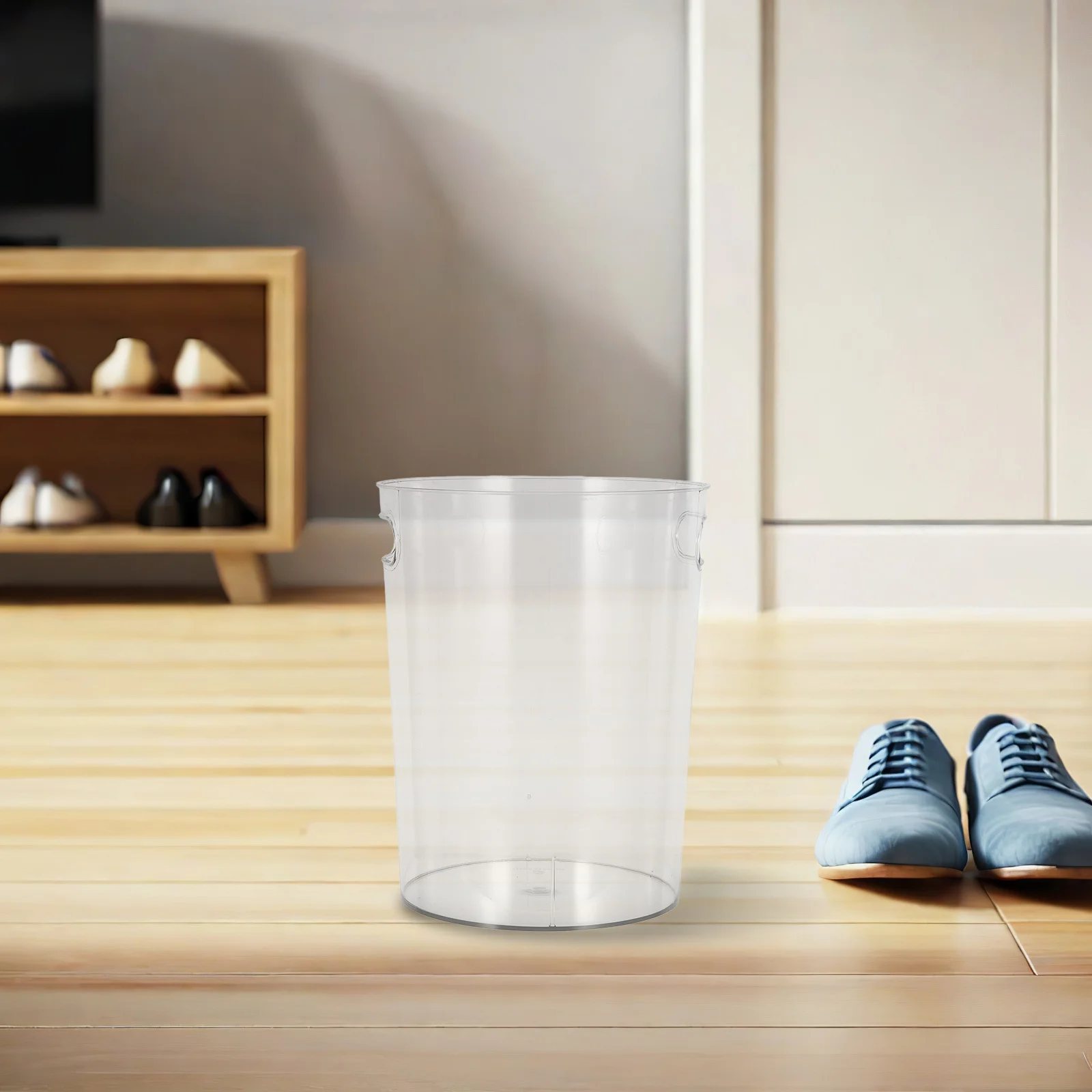 

Creative Garbage Bin Transparent Large Capacity For Home Office Desktop Use Plastic Waste Storage Basket Minimalist Design