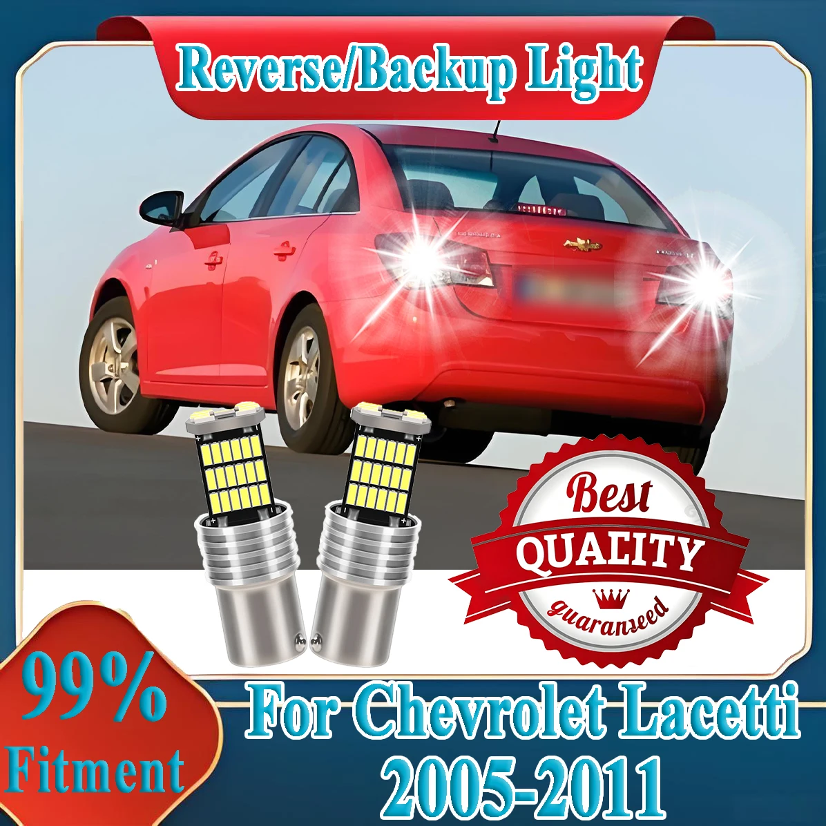 

2PCS Canbus Car LED Reverse Light 6000K Plug and Play Car Light For Chevrolet Lacetti 2005-2009 2010 2011 Back Up Backup Lamp