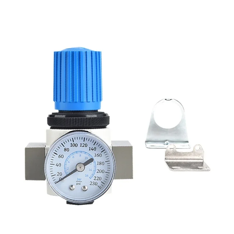 Air Filter LF LR LFR Type 1/8 1/4 3/8 1 Inch  Processor Water Oil Separator With Pressure Gauge LR-1/8-MINI LFR-3I8-MIDI