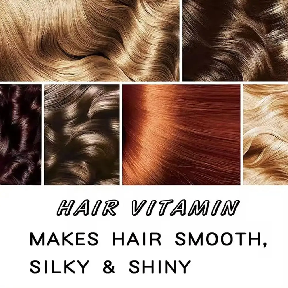 40pcs/Set Vitamin Leave-In Hair Care Essential Oil Capsules  Moroccan Nut Oil Hydrating Anti Friz Smooth Hair Care Conditioner