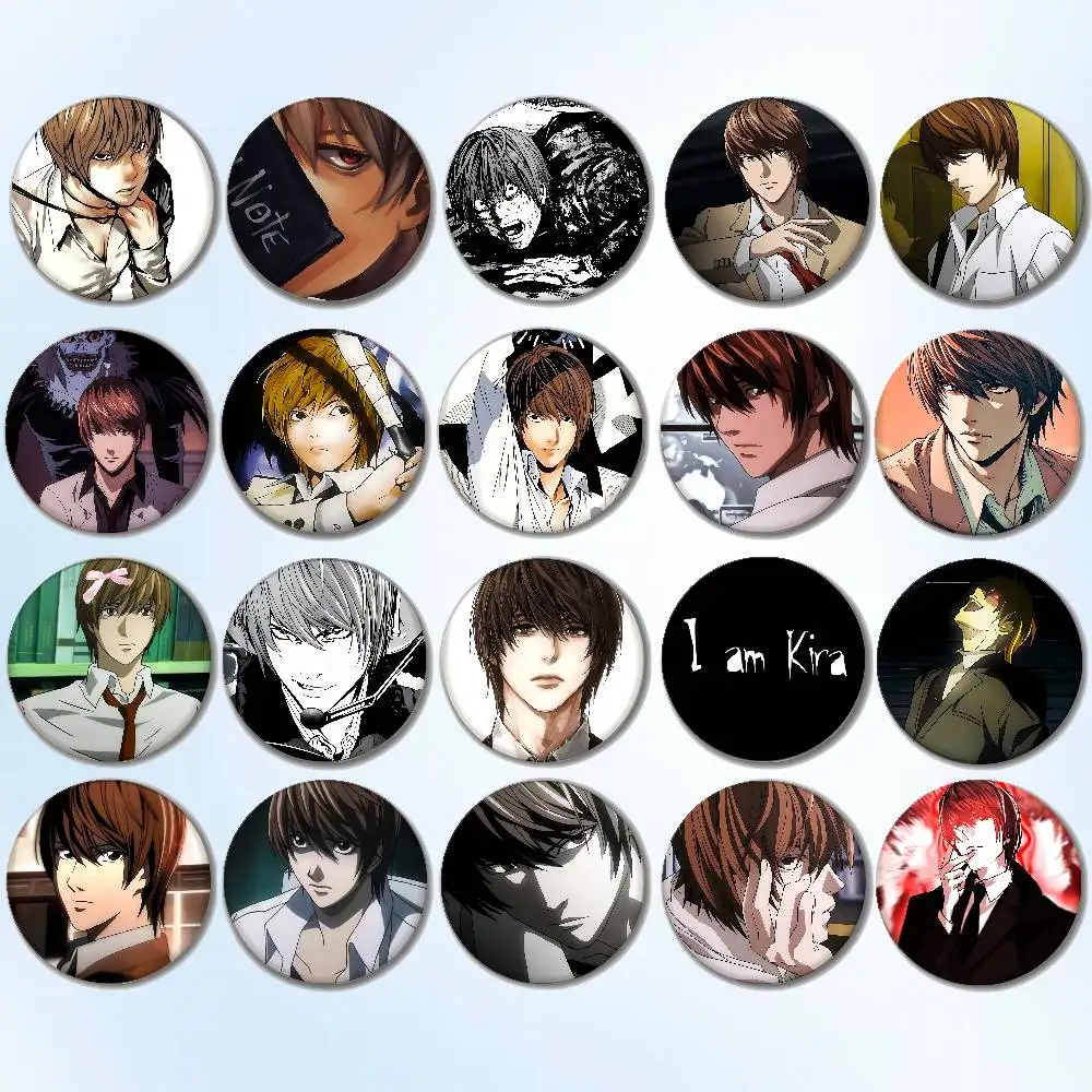 D-deaths n-Note Killer y-Yagami-LightS Badges Brooch Anime Lapel Pins Accessories Gifts For Pins Brooch Badge Backpack Clothes