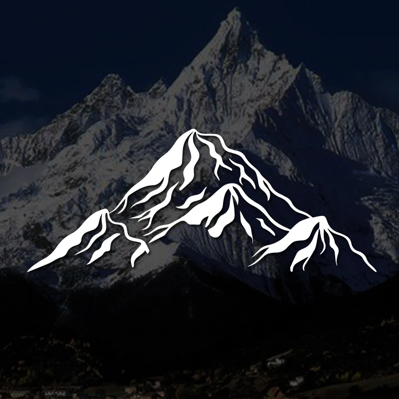 

Chain of mountains Decals & Bumper Outdoor adventure designs, outdoor adventure stickers nature themed decorations durable vinyl