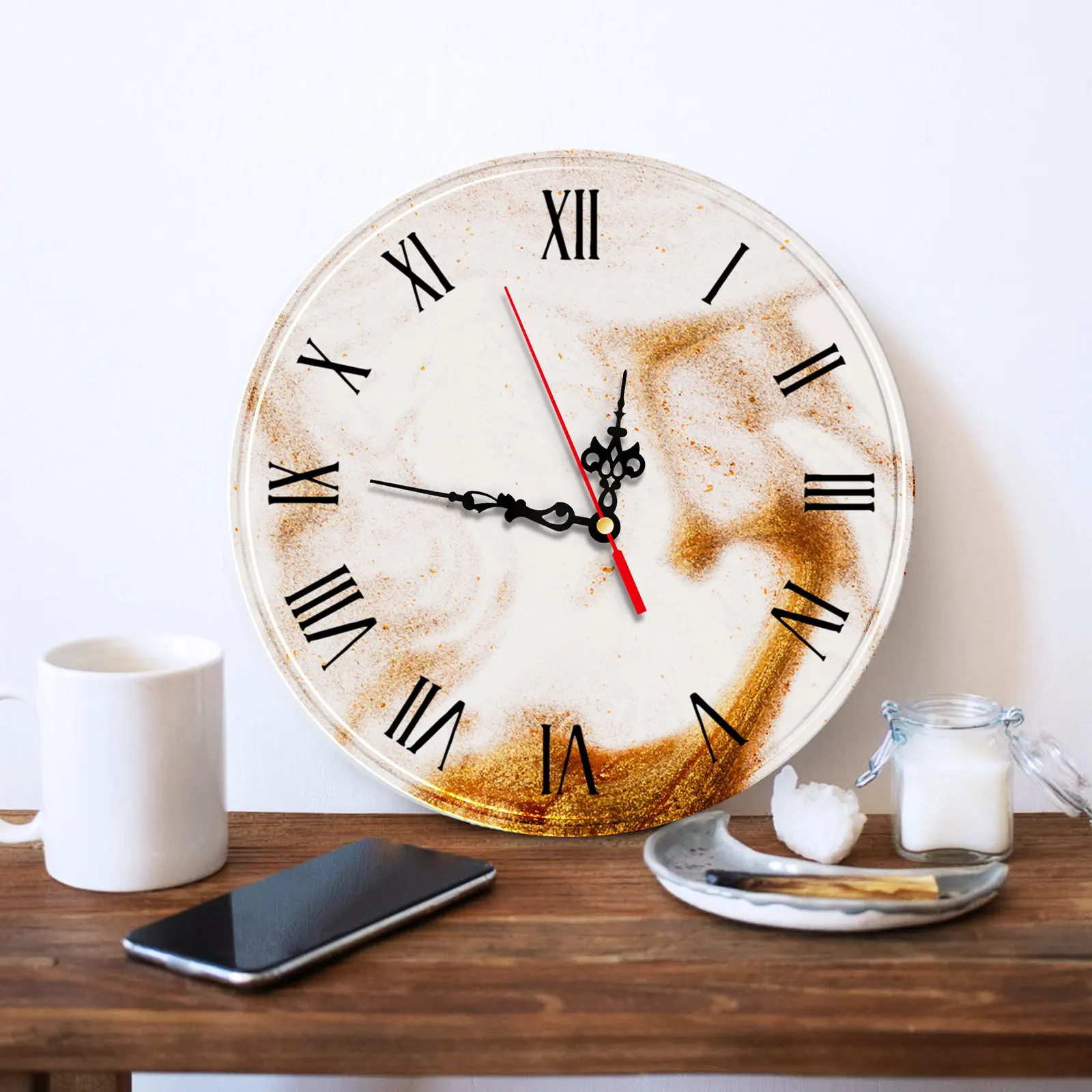 

Набор для изготовления часов: круглая силиконовая форма для эпоксидной смолы с часовым механизмом, формы для поделок своими руками для создания уникальных часов