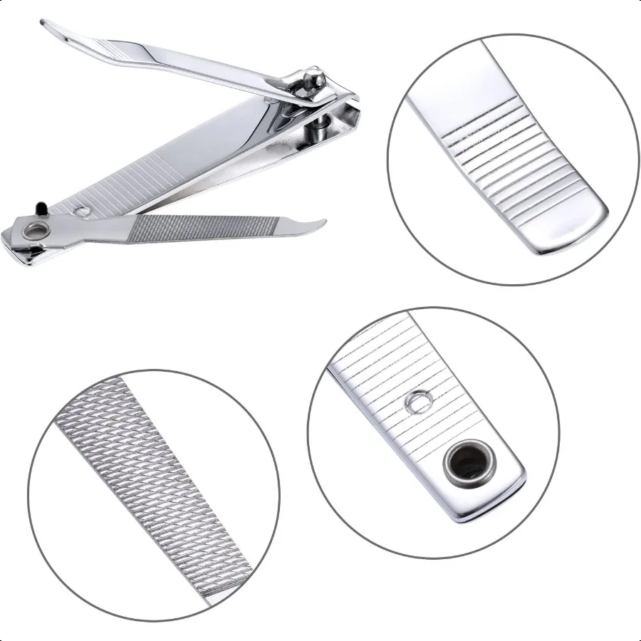 Bememo 12 Pezzi Set Tagliaunghie Stainl Tagliaunghie e Tagliaunghie Set di Strumenti per Tagliaunghie per Uomini e Donne Sier