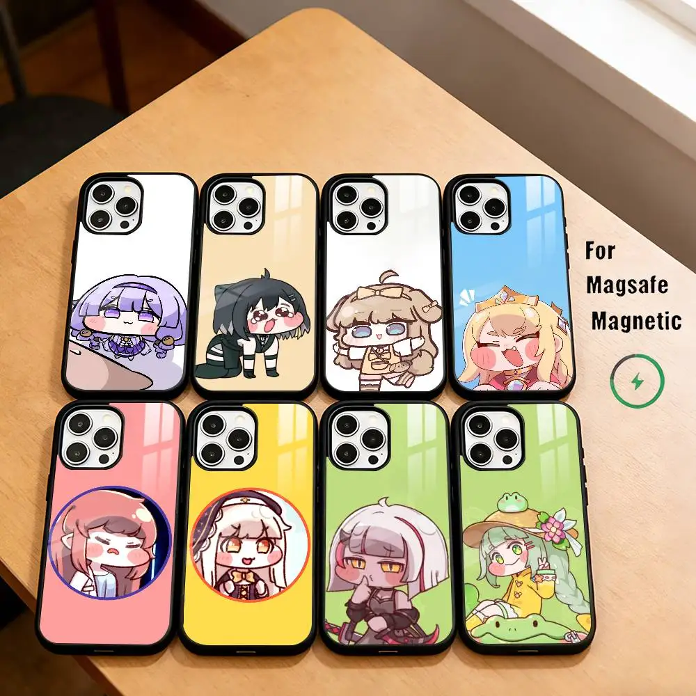 

T-Trickcal Chibi Go Game Phone Case For iPhone17,16,15,14,13,12,11 Plus,Pro Magnetic with Magsafe Wireless Charging