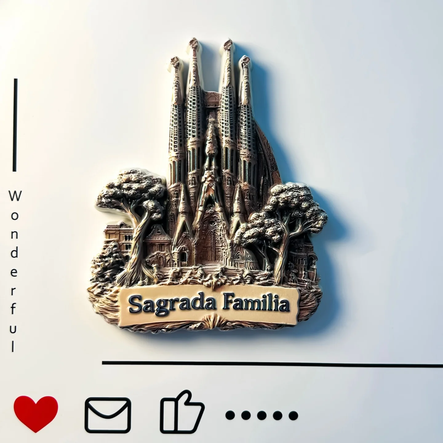 España, Barcelona, edificio icónico, Catedral de la Sagrada Familia, monumento turístico, adhesivo para refrigerador