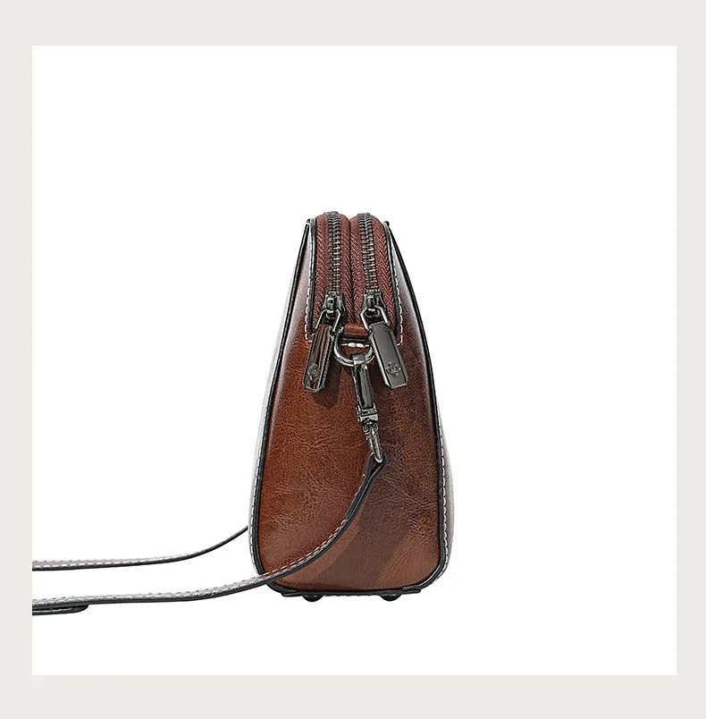 2026 Womens Leather Phone Bag Multi Pocket Crossbody Shoulder Bag Lightweight Luxury Purse