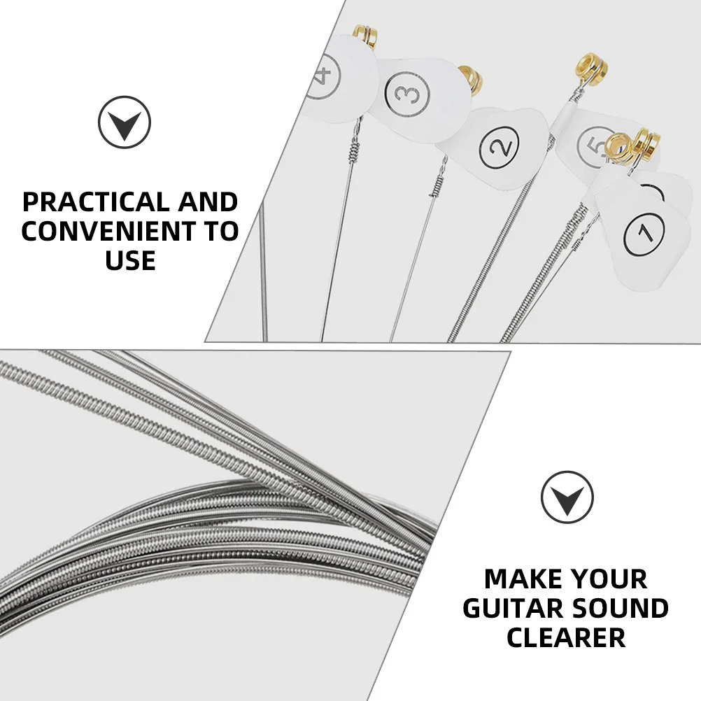 6 قطعة سلاسل الغيتار المعادن الصوتية الغيتار الشعبي الملحقات تكنولوجيا دقيقة استبدال الرنين المتجانس