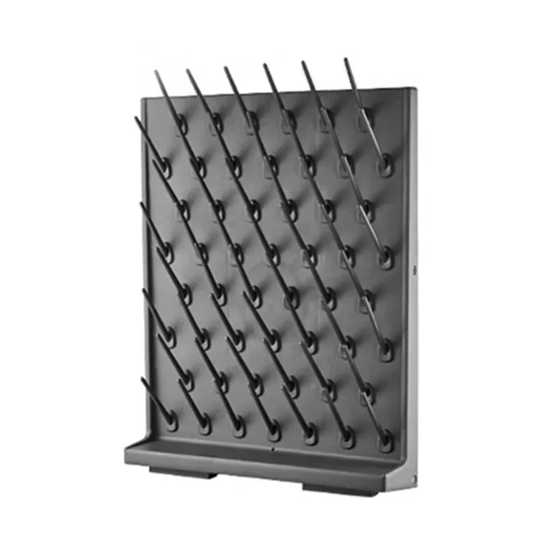Laboratory Drip Rack PP Single or Double-sided Adjustable 27-rod Beaker Rack for Draining Water