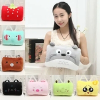 Super Cartoon Cute Nap Pillow Creative Hand Warmer Pillow Cartoon Warm Gloves Cylindrical Pad Glove Pillow Plush Toy Girl