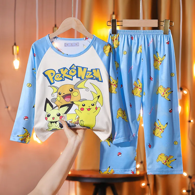 Pokemon Kids Pajamas Boys Toddlers Girl Fashion Clothes Girls Clothes Pajamas Unisex Kids Clothing Sets