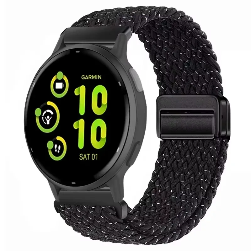 Нейлоновый ремешок для спортивного браслета Garmin Venu 3 2/Vivomove Trend/Vivoactive 5 6, 20 мм 22 мм Garmin Forerunner 965 265 55 955 Band