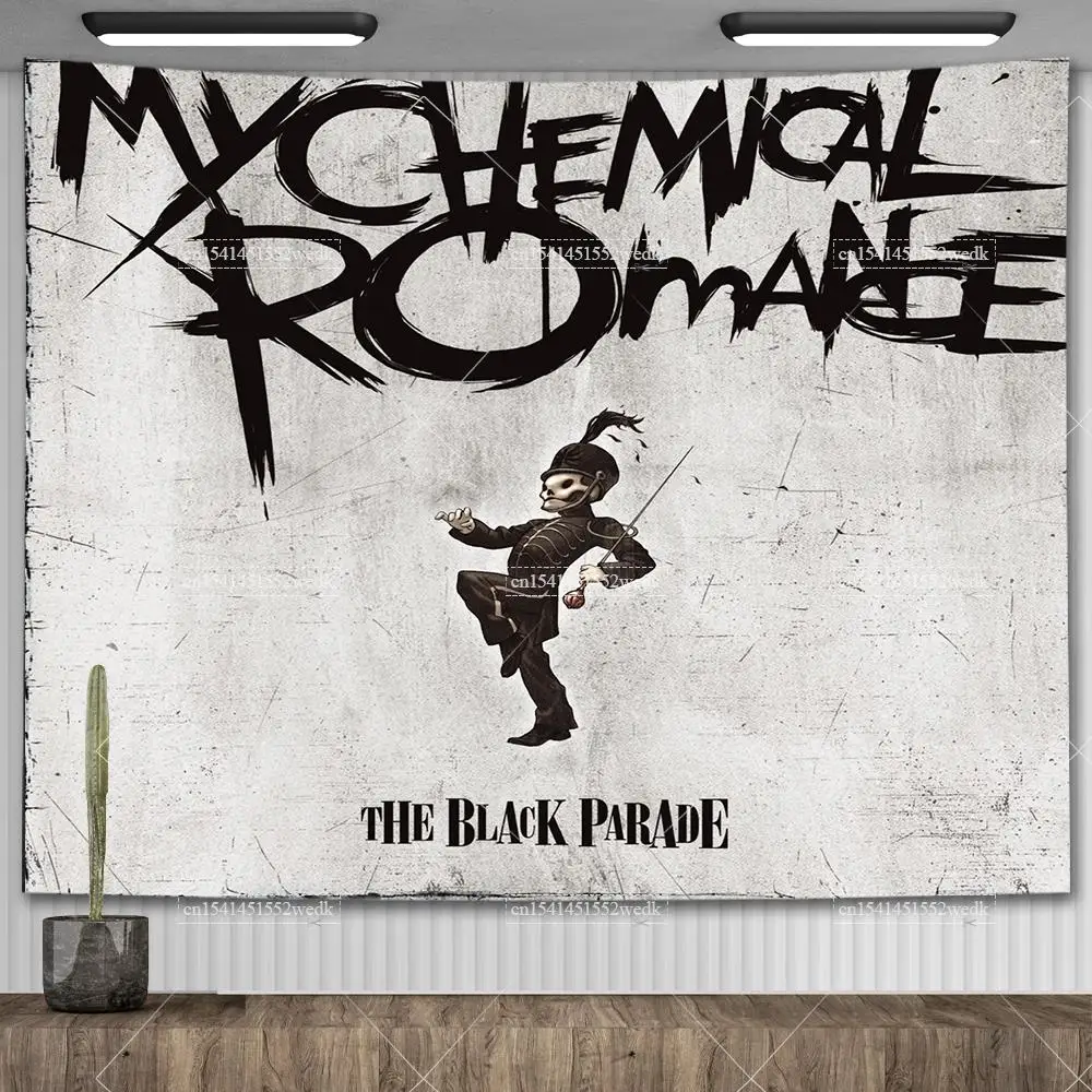 Band My Chemical Romance Tapestry Hippie Music Album Cover Posters Rock Tapestry Aesthetic Bedroom Decoration Wall Art Posters - view 4