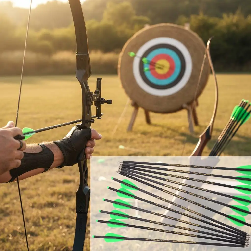 13-Inch Pure Carbon TPU Blades Half-Moon Bow Toe Archery Hunting Bow for Sports And Outdoors