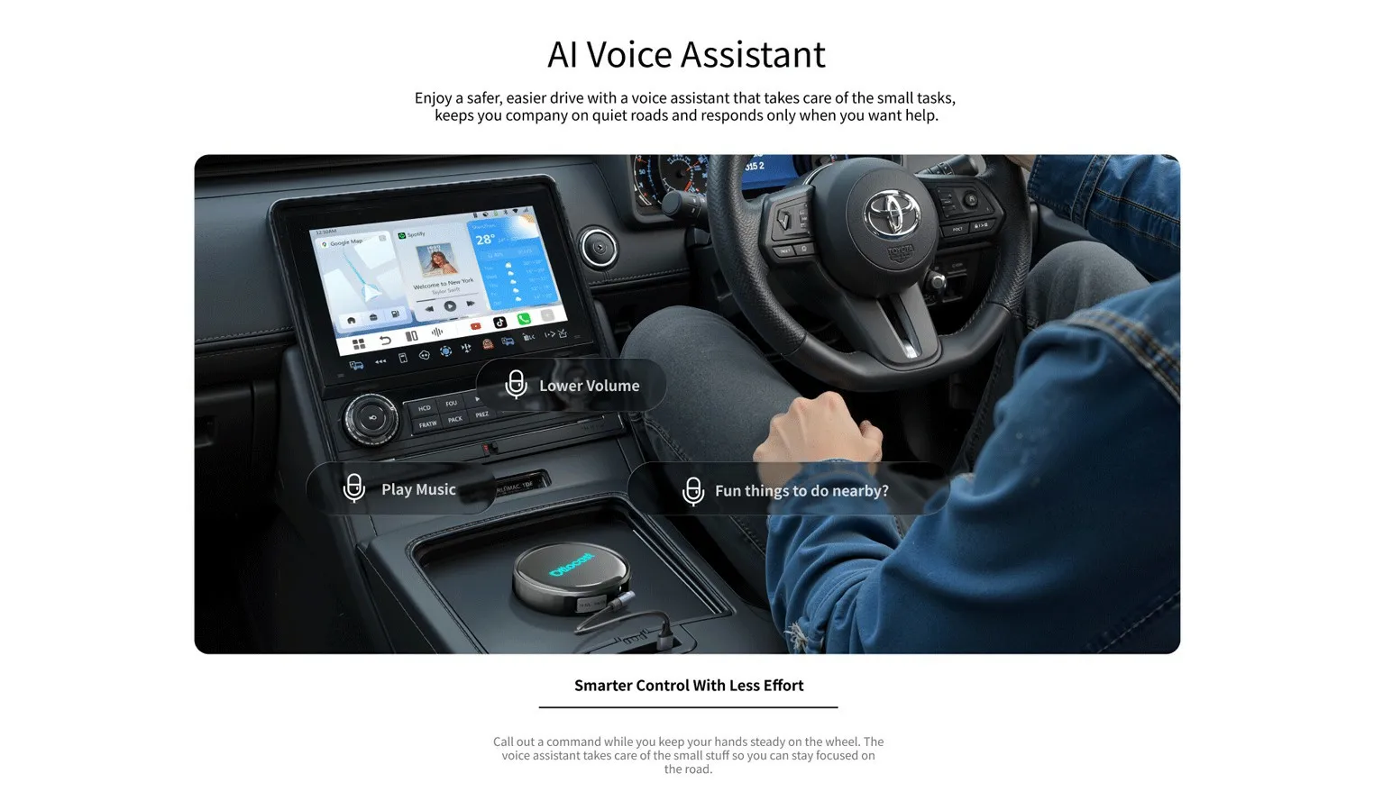Ottocast Otto Aibox P3 Pro AI Box Wireless CarPlay Android Auto QCM 6225 HDMI YouTube Netflix Video für Benz VW Ford Toyota – Detail 8