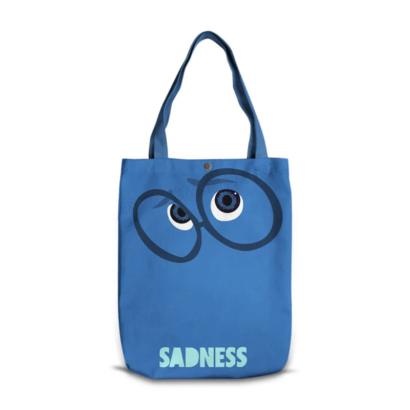 Borsa a tracolla Inside Out Cute Cartoon Ladies borsa in tela di grande capacità Versatile organizzatore dello Shopping per studenti stampato nuovi