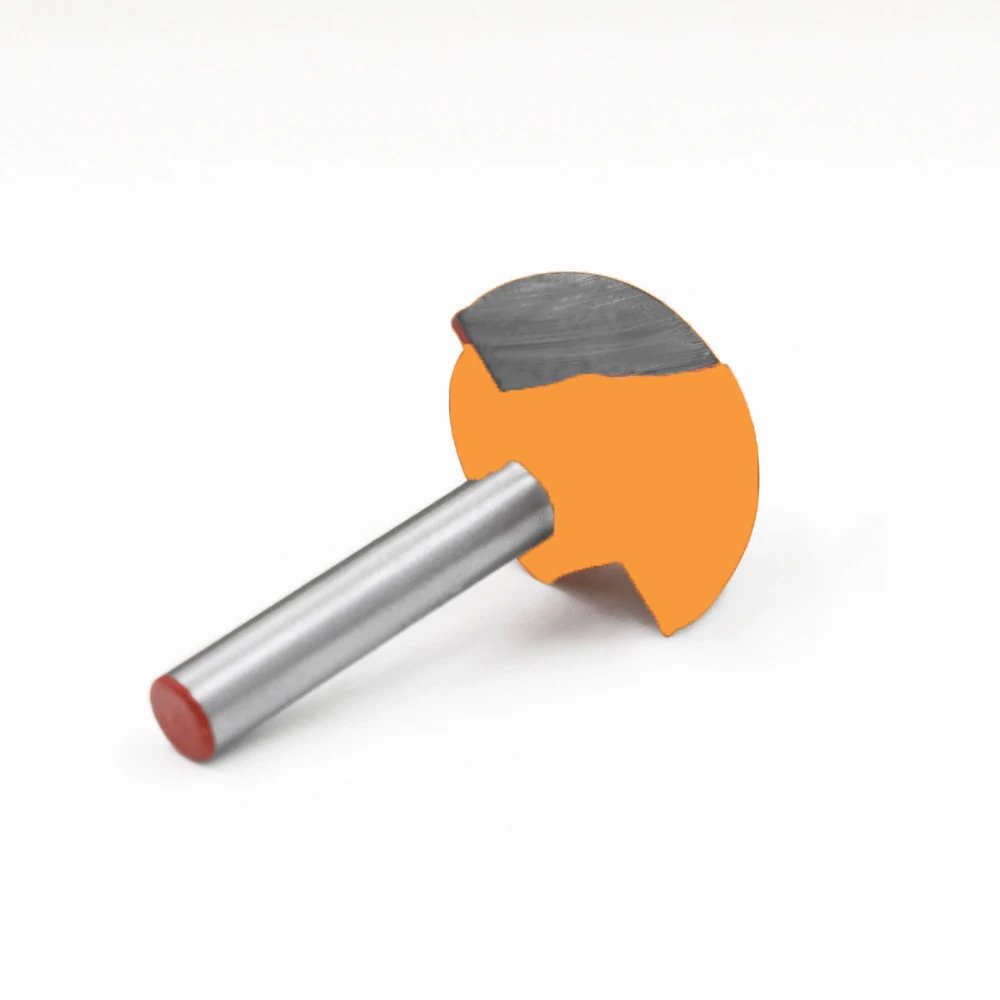 1PC 6MM Shank Milling CUTTER ไม้แกะสลักไม้จมูก Router บิตเครื่องตัดไม้ CNC รัศมี Core กล่องคาร์ไบด์