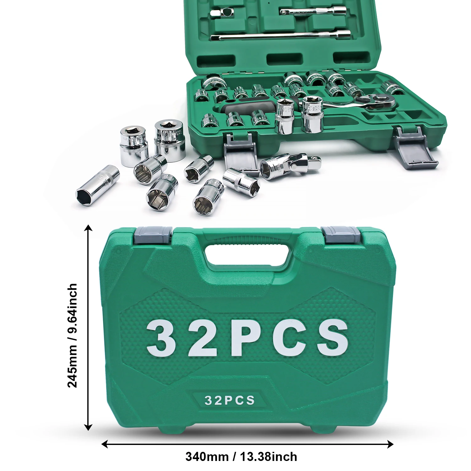 ultifunctional socket wrench set, combination sleeve ratchet plate, hand repair car hardware tools, auto repair toolbox set