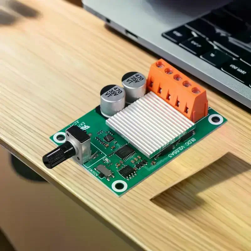 บอร์ดควบคุมมอเตอร์ไร้แปรงถ่าน 75W 200W ที่เชื่อถือได้ DC 6-24V สำหรับมอเตอร์พัดลมกำลังสูง 6V12V24V