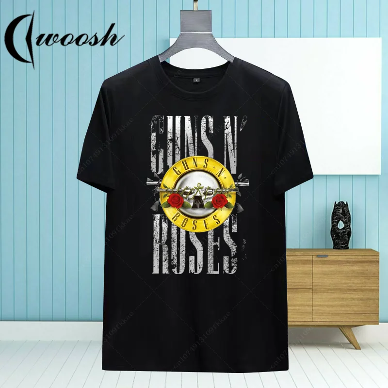 Guns N Roses Graphic Print T Shirt Vintage Rock Band Streetwear Short Sleeve Fashion Crew Neck Plus Size T Shirt Men Women Child