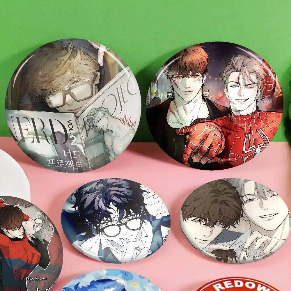 Cartoon N-Nerd P-Project Bl Anime Anime Brooches Cute Cartoon  Badge Jacket Jeans Lapel Pin Gift Accessorie