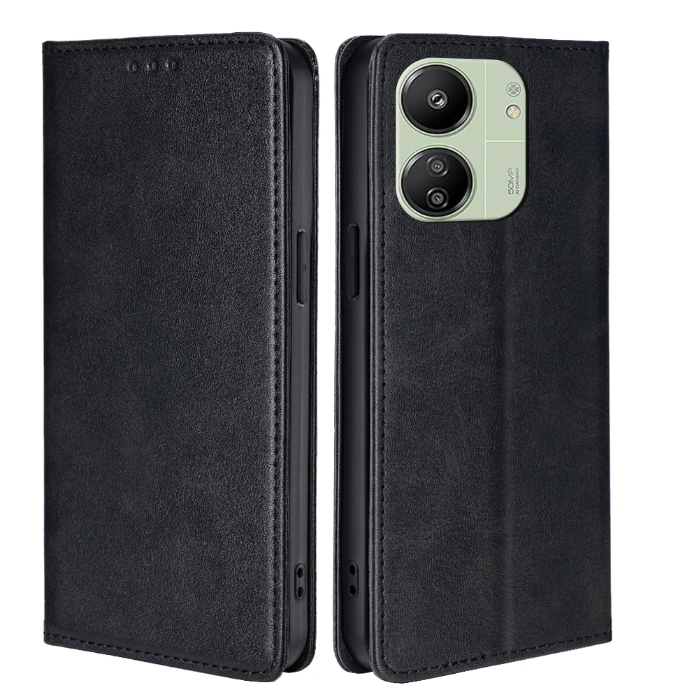 Luxury Magnetic Phone Case for Xiaomi Poco C65 C40 C50 C51 F2 F5 Pro F4 F3 GT F1 Flip Cover Business Leather Case Card holder