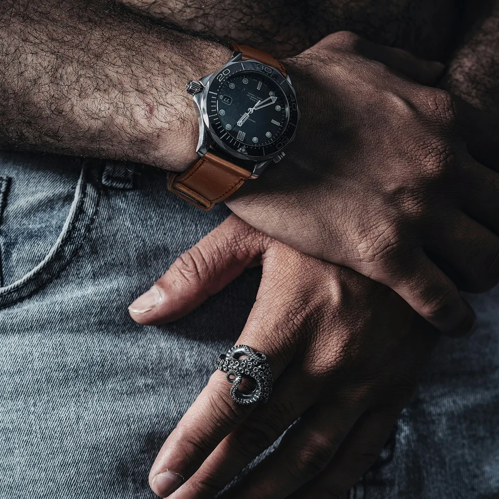 HEMSUT Genuine Leather Watch Bands Quick Release Vintage Horween Cowhide Wrist Strap For Men 18 20 22 24mm