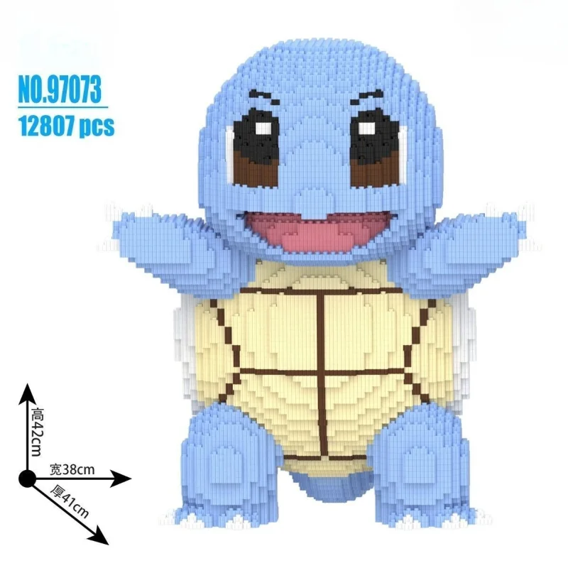 34 cm ronde Bulbasaur Charmander bouwstenen educatief speelgoed cadeau voor kinderen volwassenen familie bonding montage plezier
