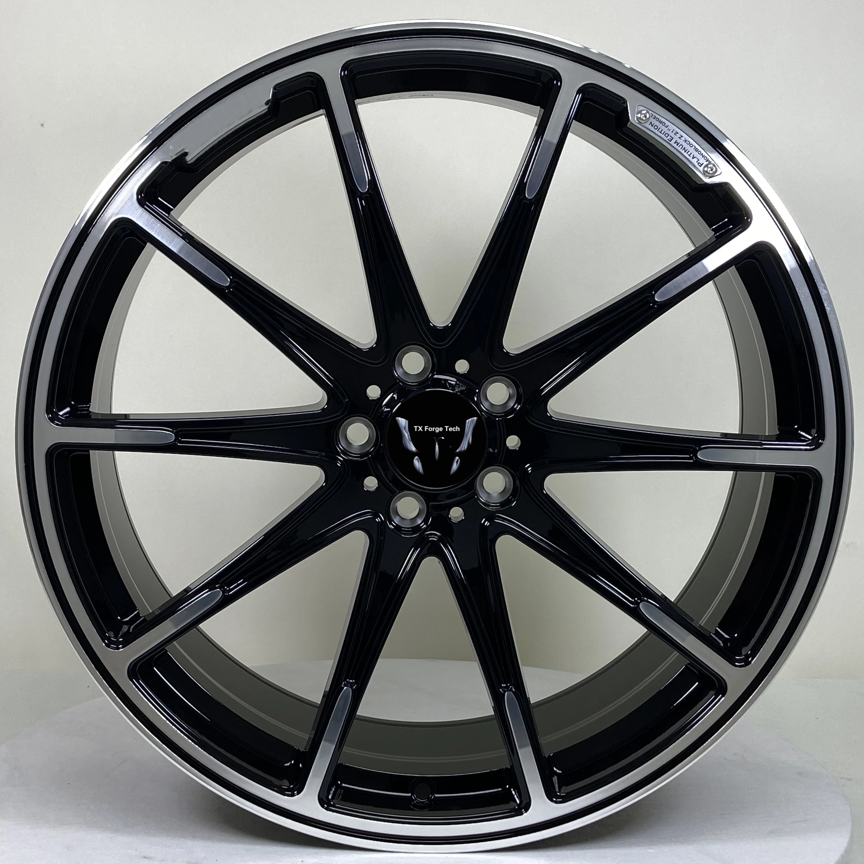 Factory Custom Aluminum 1-Piece Forged Alloy Wheels 17 18 20 21 22 24 26 Inch Passenger Rims 5x112 5x120 5x114.3 Rims