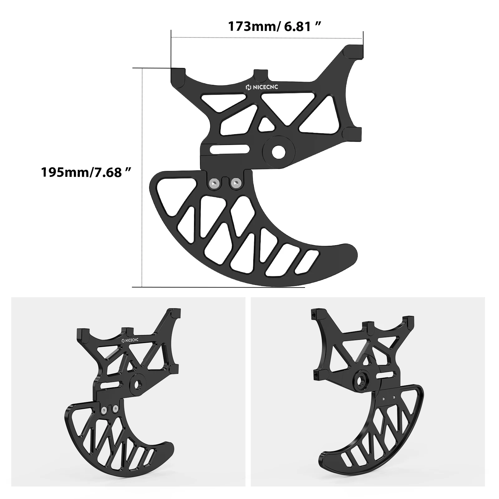 NICECNC For Surron Light Bee X For SUR-RON Light Bee S L1E Front Rear Brake Disc Guard Front Fork Leg Guard For Segway X160 X260