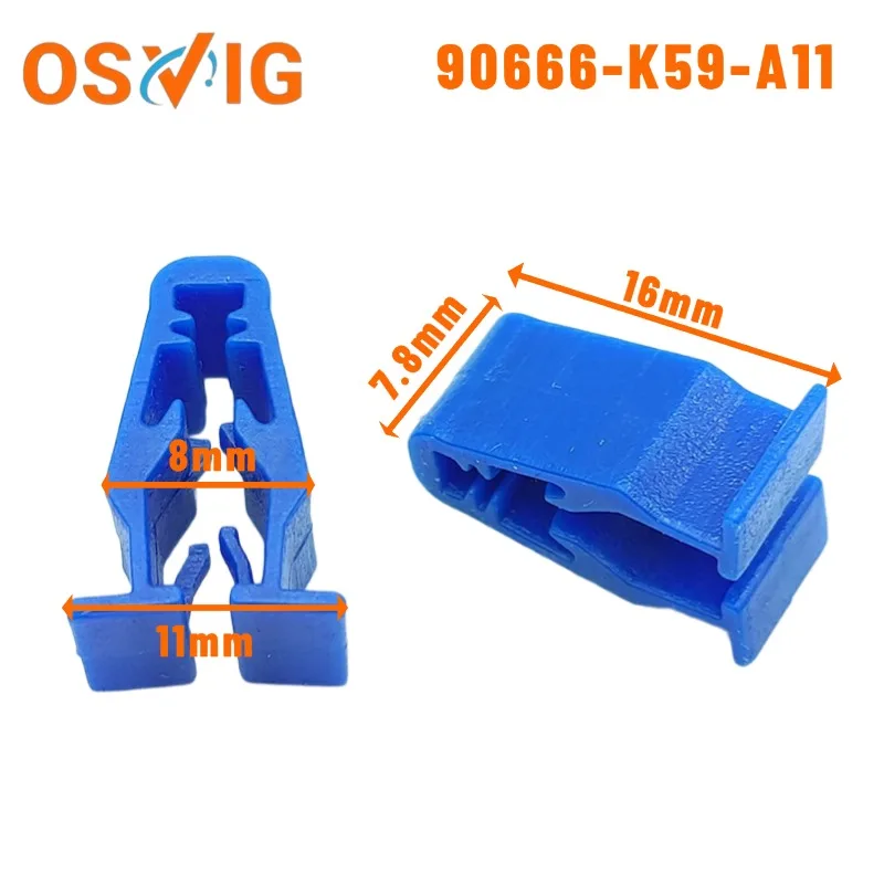 

10/30PCS 90666-K59-A11 front headlight shell protective plate clip for honda snap fitting