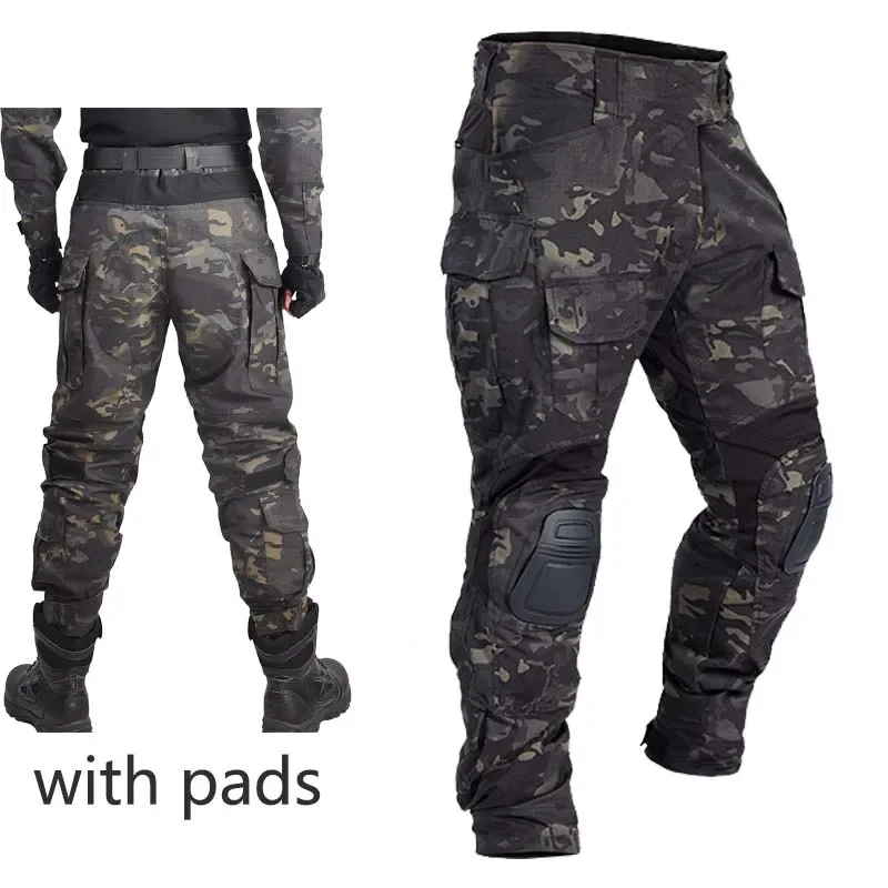 G3 Kampfhose + Pad elastische Hose taktische Ausrüstung CP Klettern Training Camo Outdoor Tactic Hose Airsoft Cargo Casual Arbeitshose