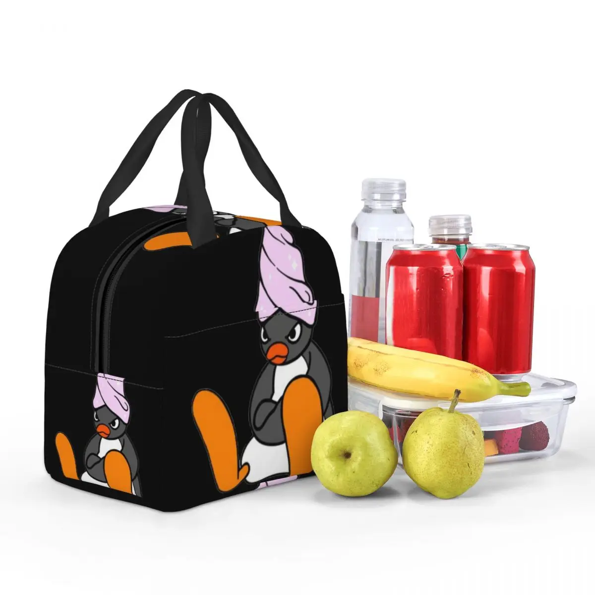 Sac à lunch Pingu Noot Pinga PenEcolTV, sac à bento isolant, sac à main pour repas, nouveau