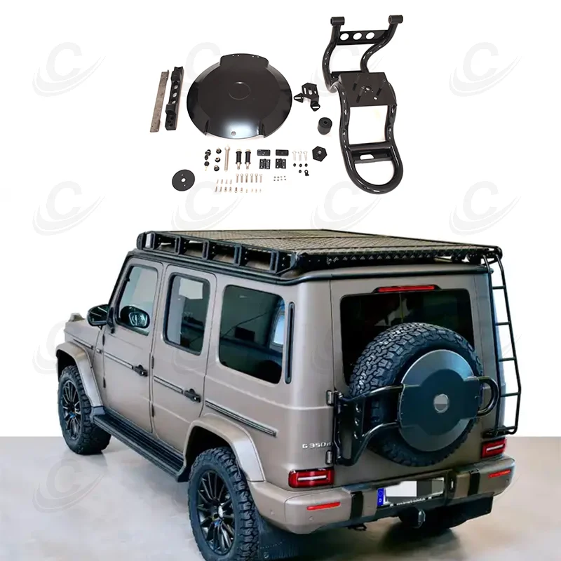 W464 4x4 Universal Spare Tire Cover Rack (5 Hole 20