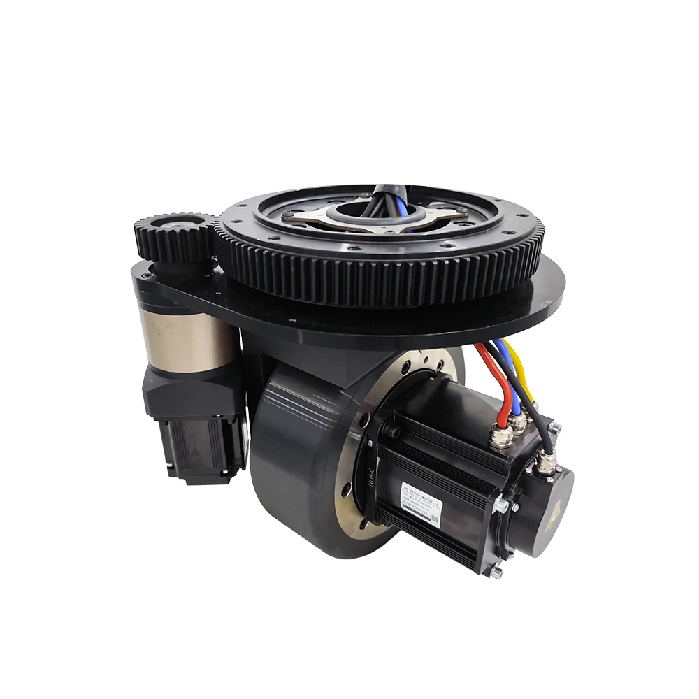 TZBOT Customizable Servo Motor Electrical Traction Part Low Height agv Amr Mobile Robot Horizontal Drive Wheel with Encoder