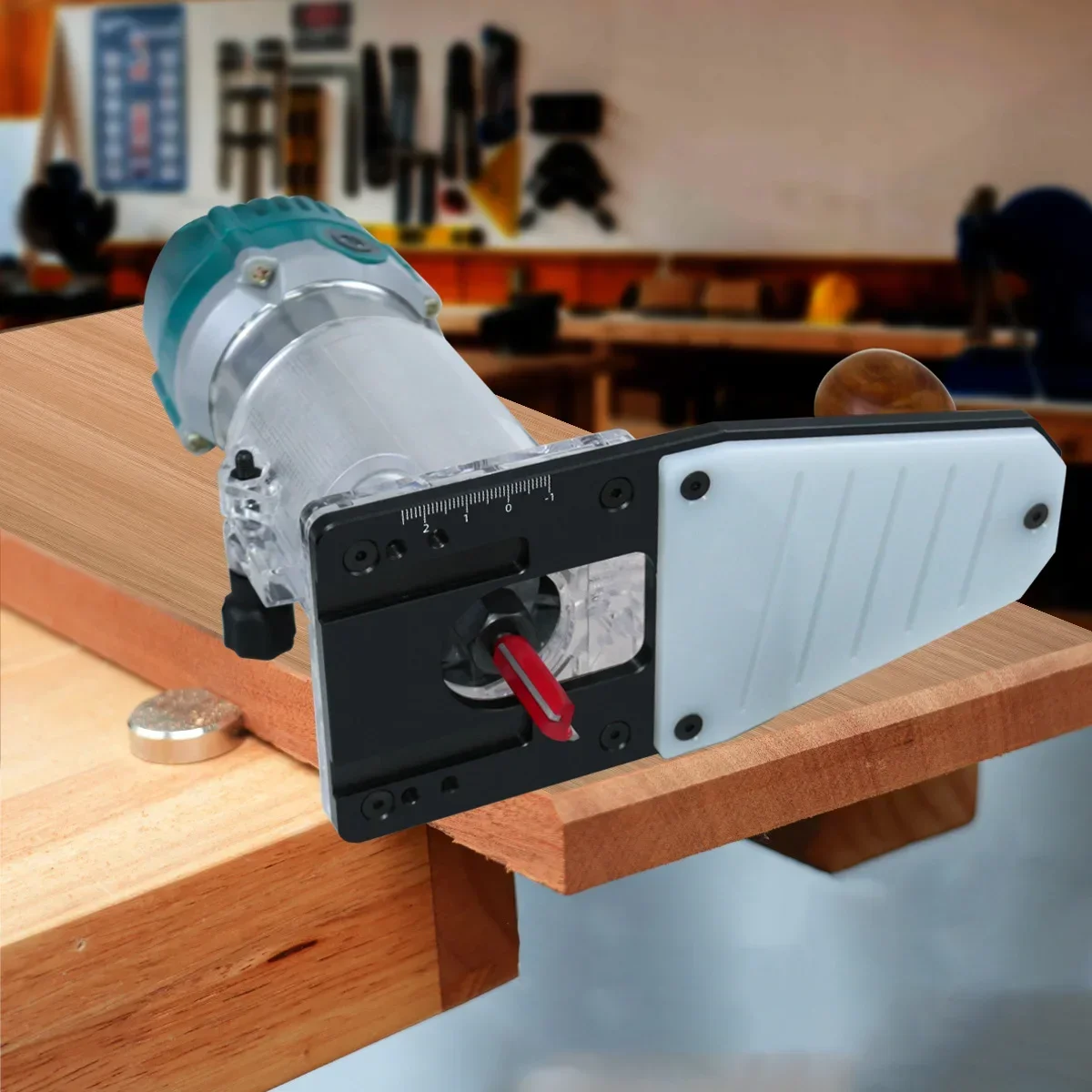 Edge Forming Router Base - Woodworking Edge Guide Circle Cutting and Corner Rounding Tool,R Angle Edge Chamfer Milling Base
