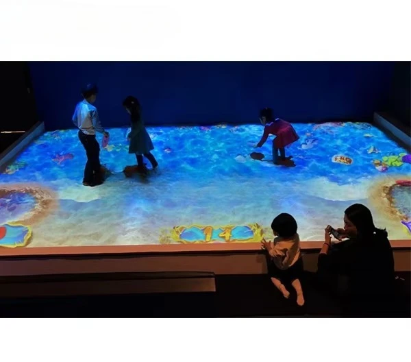 Hot-selling Popular AR Interactive Projection Simulator Kiddies 3D Interactive Beach Scene for Sale Magic World Amusement Park