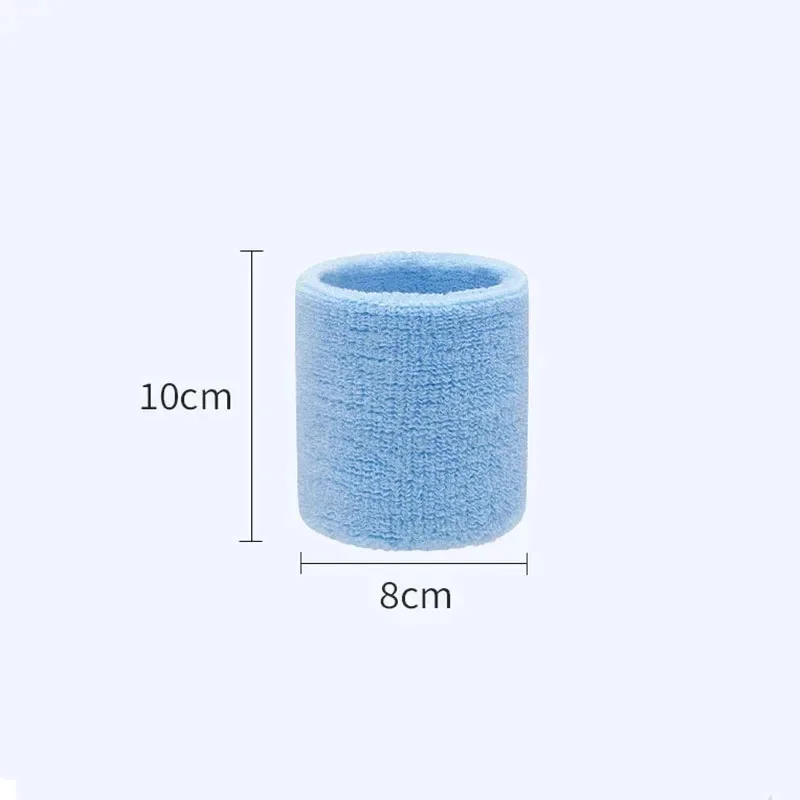 2-6pcs pairs Breathable Sweat Absorbent Cotton Wrist Sweatbands For Tennis Football Basketball Running Gym