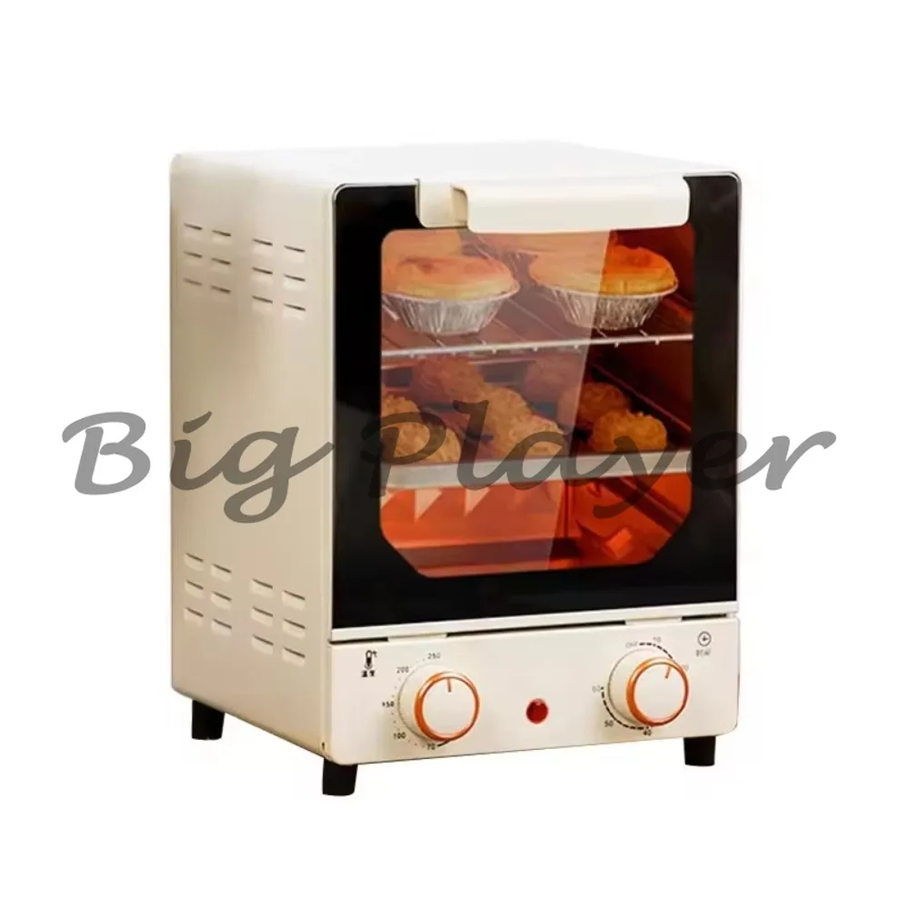 Mini 15L vertical electric oven with 3 layers, baking location, multi-function explosion-proof and safe household hotel