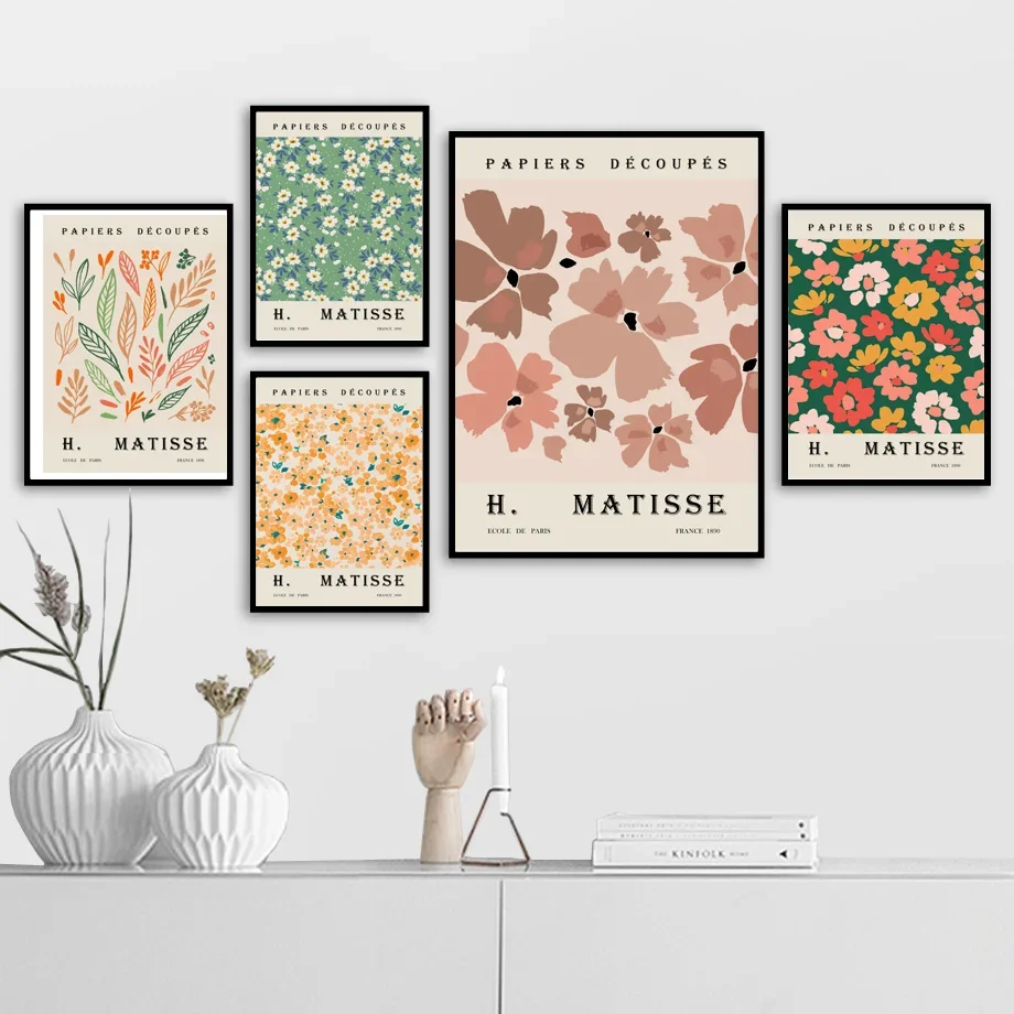 

Abstract Vintage Matisse Plant Tropical Flower Wall Art Canvas Painting Posters And Prints Wall Pictures For Living Room Decor