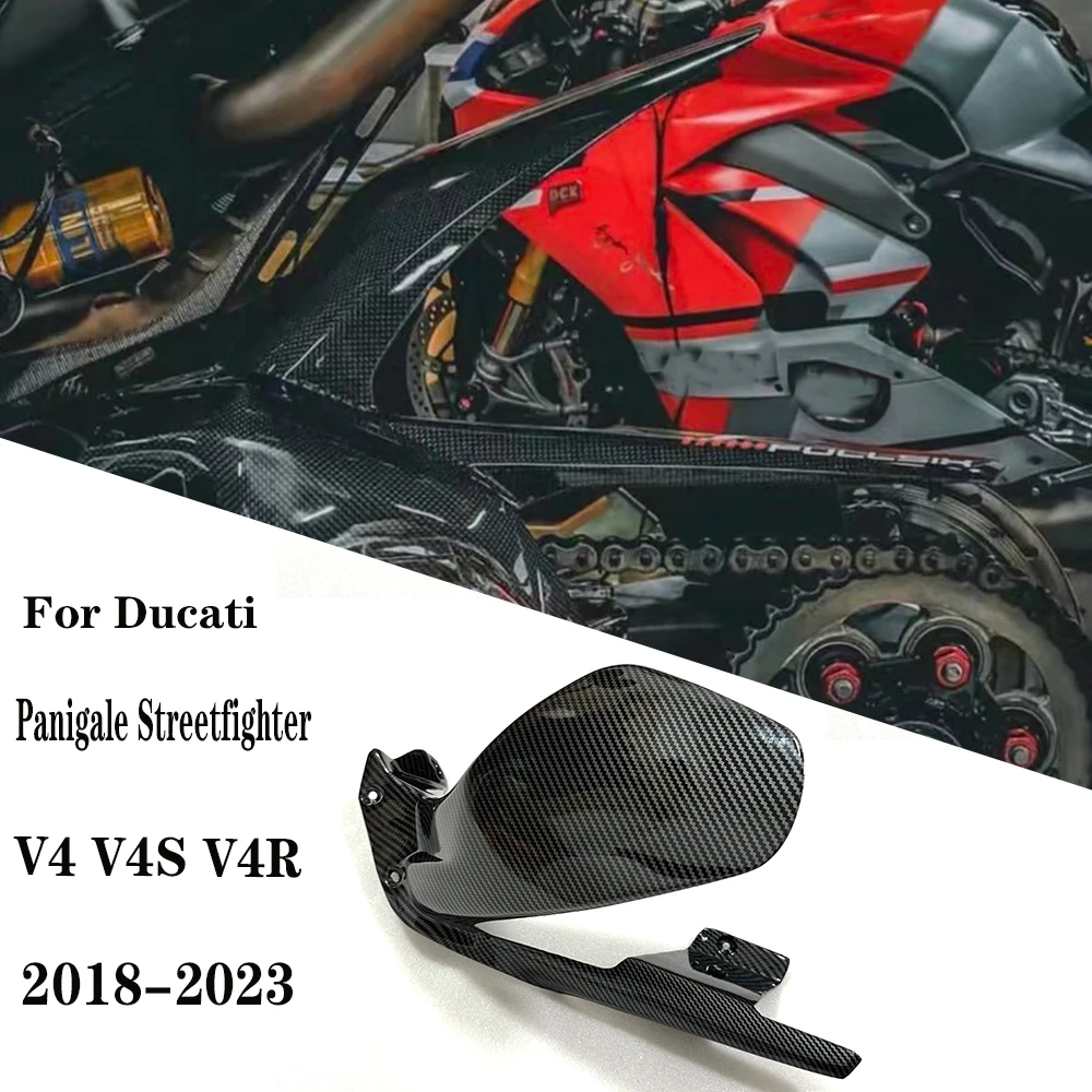 

For Ducati Panigale Streetfighter V4 V4S V4R 2018-2021 2022 2023 Motorcycle Accessories Carbon Fiber Rear Fender Splash Mudguard