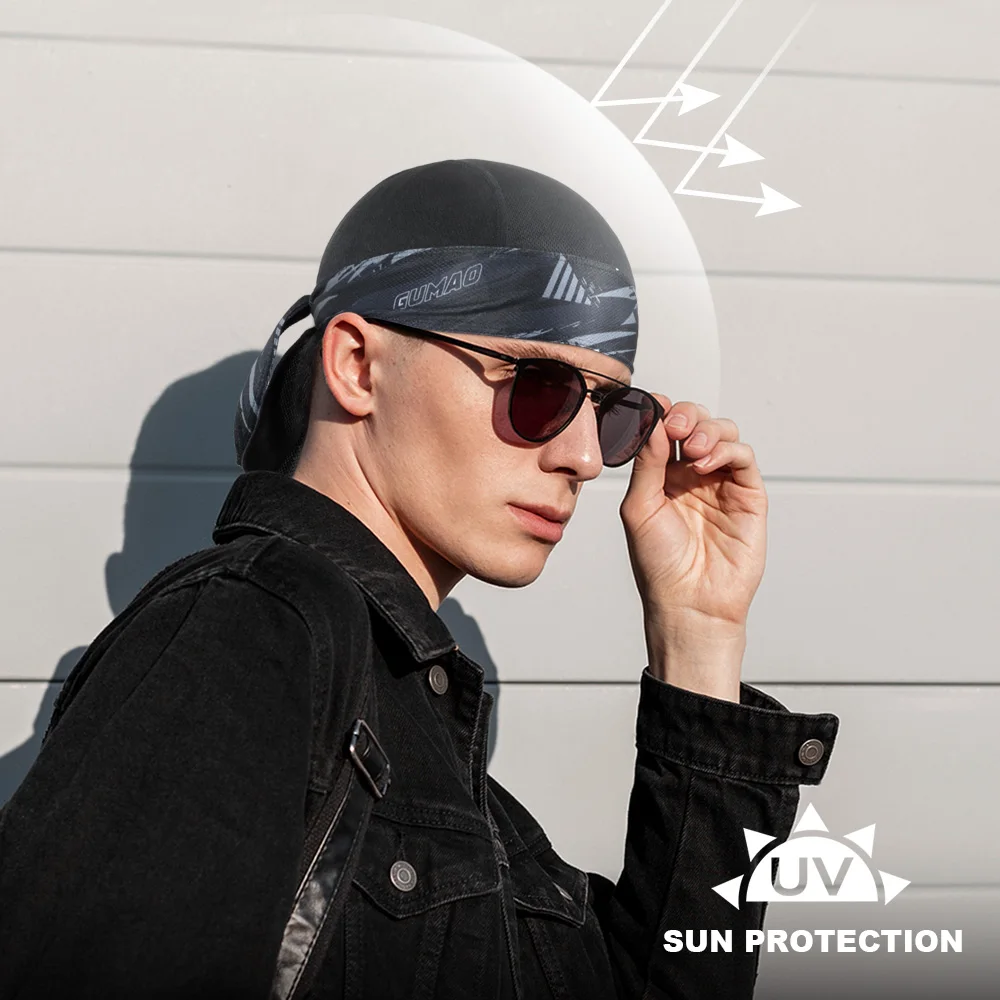 التجفيف السريع قبعة الدراجات دو السجاد تنفس فتل باندانا في الهواء الطلق تشغيل المشي لمسافات طويلة دراجة واقية من الشمس أغطية الرأس Durags قبعة الصيف #3