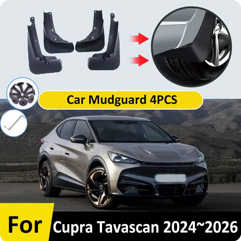 

Car Fenders For Cupra Tavascan Accesorios Volkswagen VW ID. UNYX 06 2024 2025 2026 Mudguards Wheel Splash Guard MudFlap Mud Flap